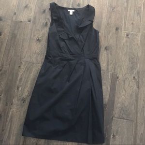 J.Crew Faux Wrap Ruffle Neck Dress Size 2